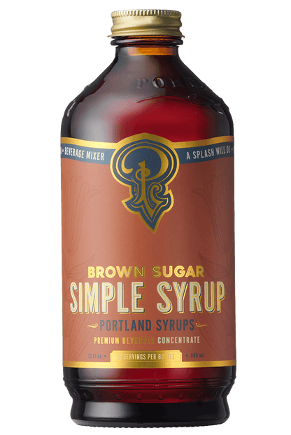 Portland Syrups | Brown Sugar Simple Syrup 12 oz - Mixed Drinks & Coffee Syrup