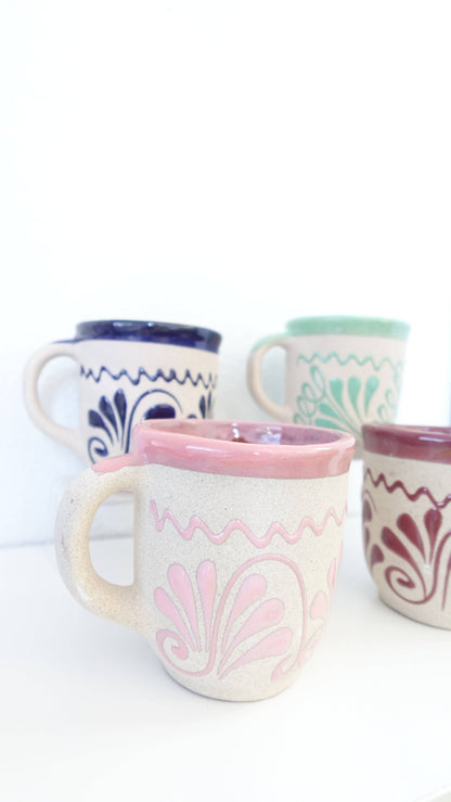 Mexican Clay Coffee Mug – Jarrito Style