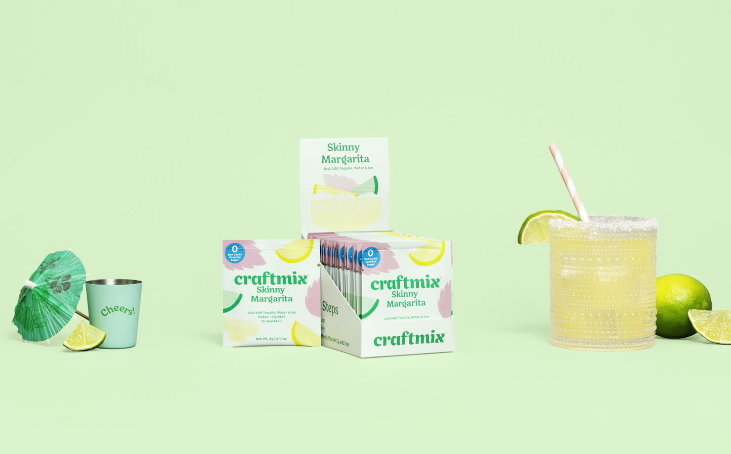 Craftmix | Skinny Margarita Cocktail / Mocktail Mixer - Individuals