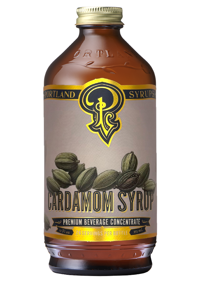 Portland Syrups | Cardamom Syrup 12oz  - cocktail / mocktail / coffee mixer