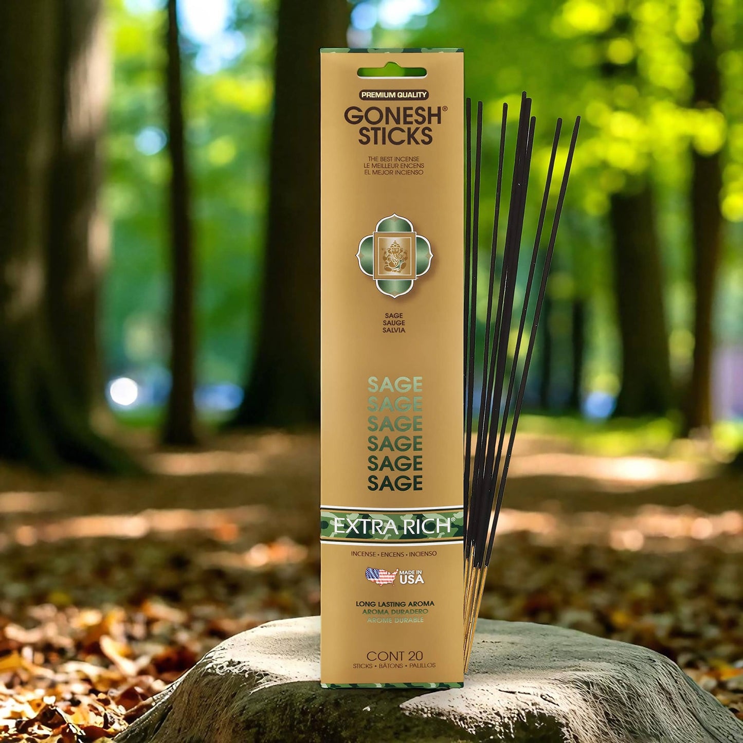 Incense Sticks: Gonesh Extra Rich Sage
