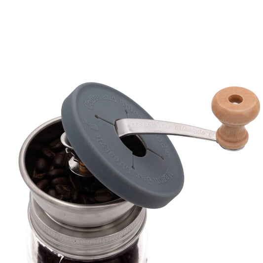Mason Jar Lifestyle - Coffee and Spice Grinder Lid for Mason Jars: Regular Mouth