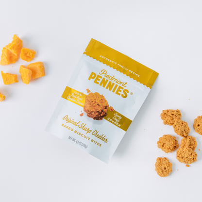Piedmont Pennies - Cheddar Cheese Crackers, Medium Pouch