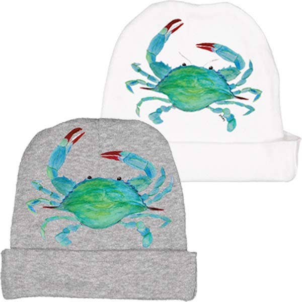 Clawdia Crab Baby Beanie- Grey