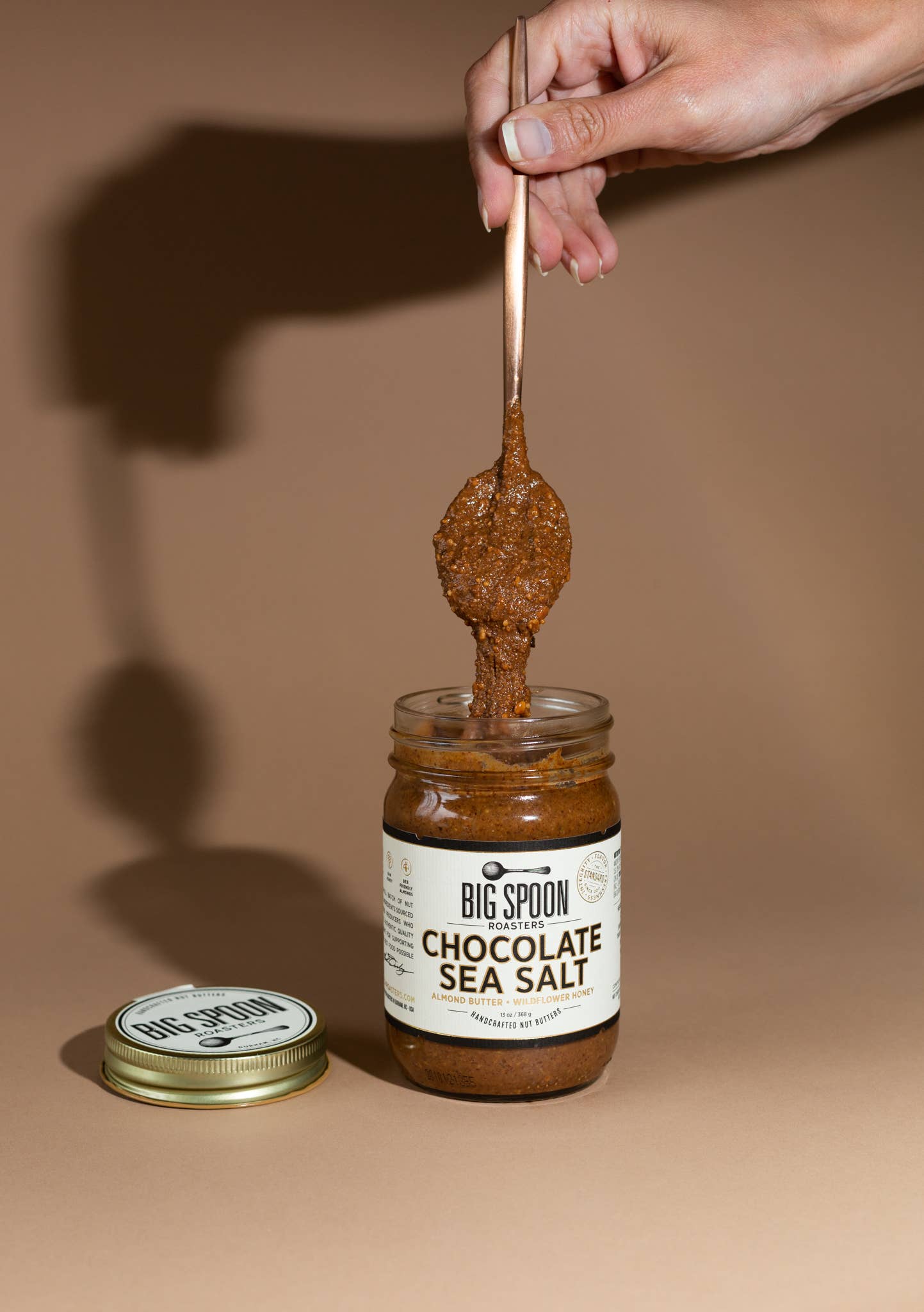 Chocolate Sea Salt Almond Butter: 13oz Jar