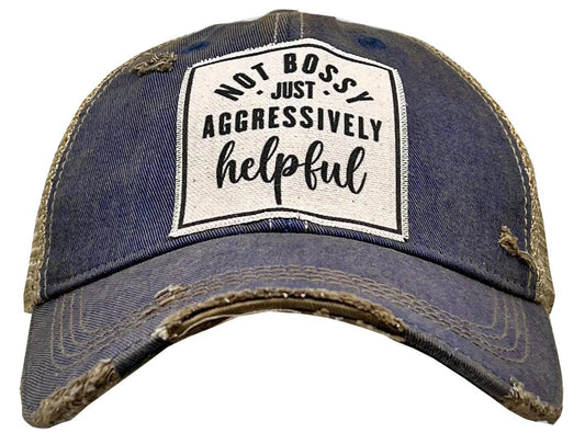 Vintage Life - Not Bossy Just Aggressively Helpful Trucker Hat Baseball Cap