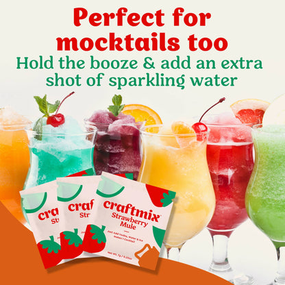 Craftmix | Strawberry Mule Cocktail / Mocktail Mixer - Individuals