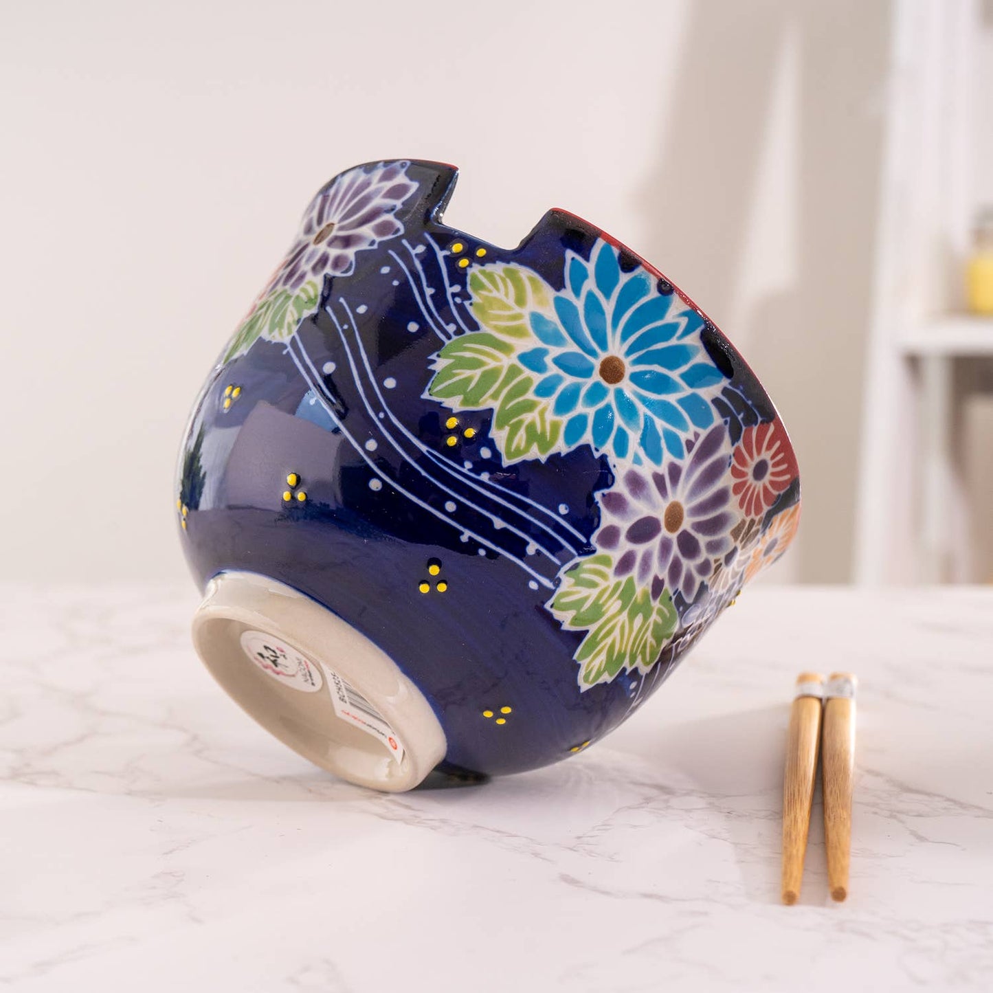 Flora Mix Bowl With Chopsticks Set