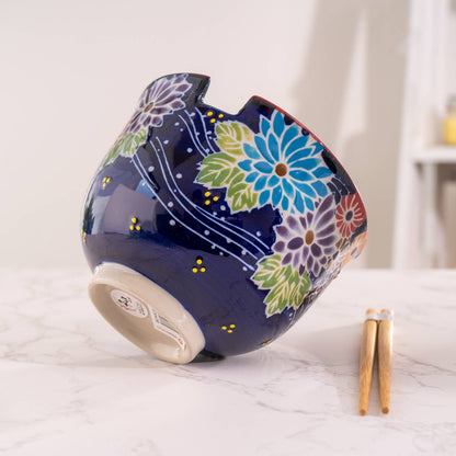 Flora Mix Bowl With Chopsticks Set