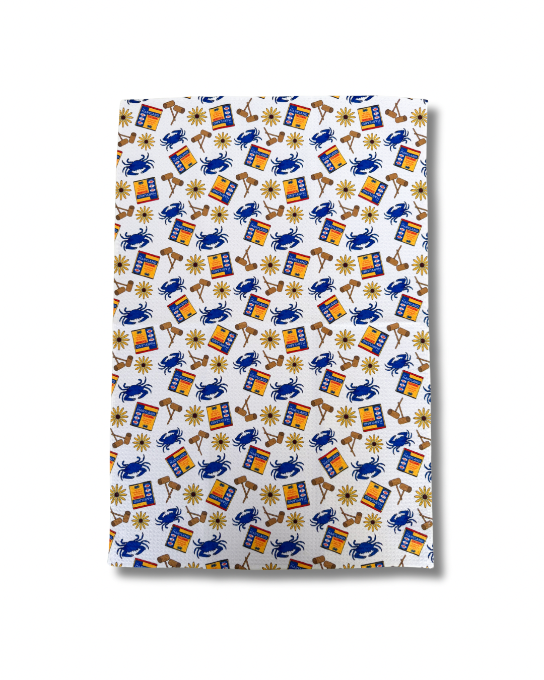 Maryland Seasoning Crab Feast Kitchen Dish Towel