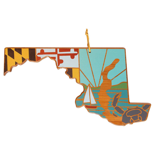 Totally Bamboo - Maryland Cutting Board with Artwork by Summer Stokes