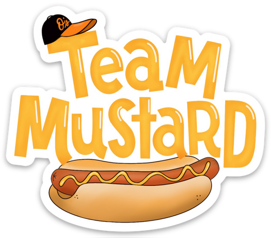 Maggie Moore Studio - Team Mustard Sticker