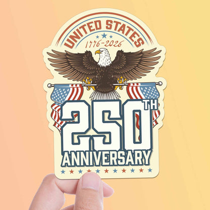 America's 250th Anniversary Eagle Sticker