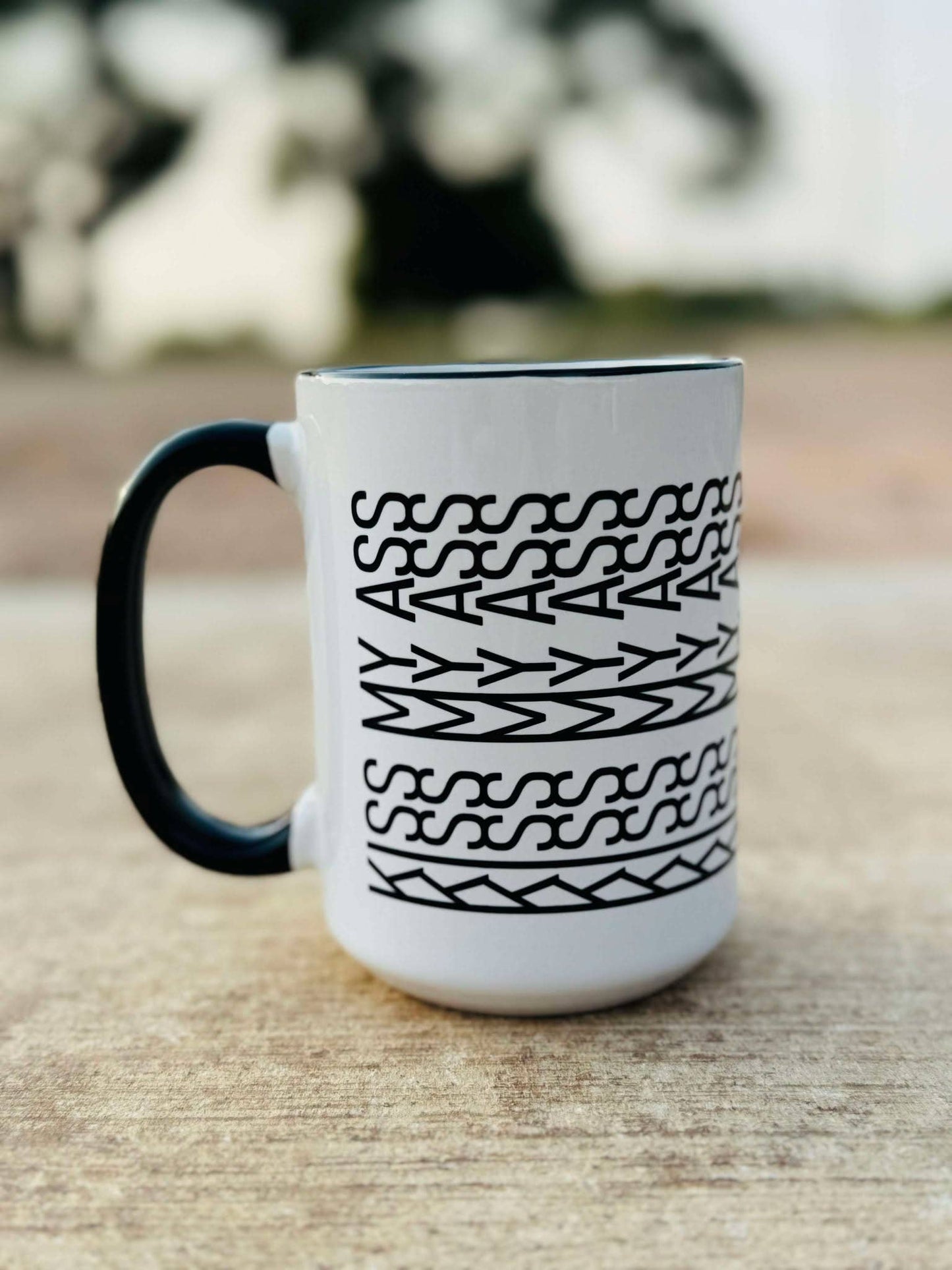 Mugsby - Fuck This Shit Mug, Tire Track Mug, Hidden Message Mug: Fuck This Shit / 15oz