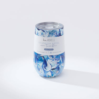 Kim Hovell Art - 16oz Wine Tumbler - Azul Oysters: Default Title