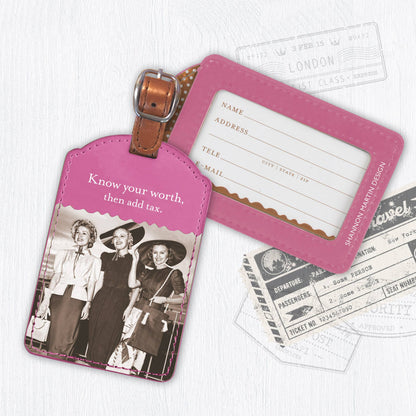 Know Your Worth Luggage Tag