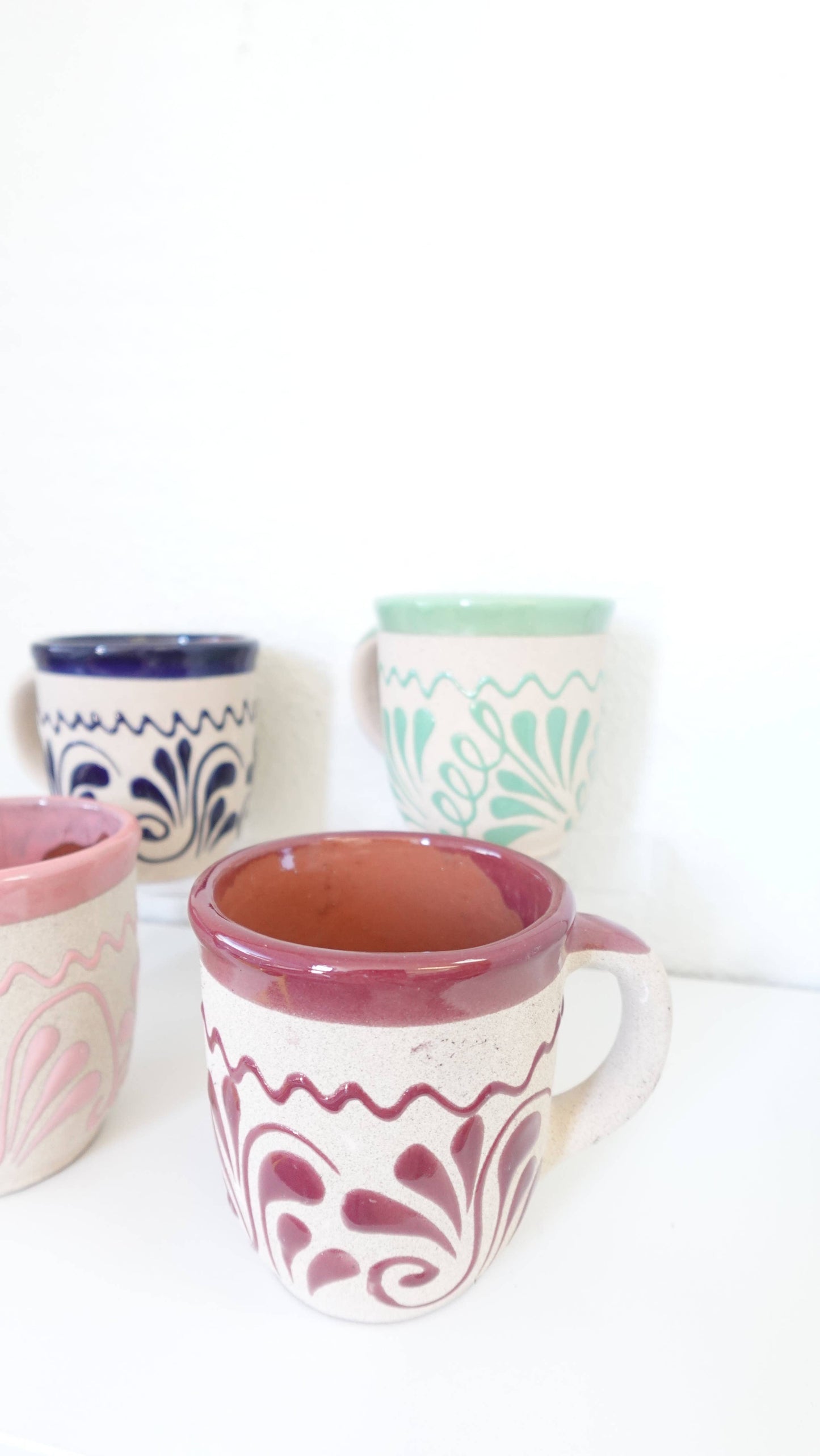 Mexican Clay Coffee Mug – Jarrito Style