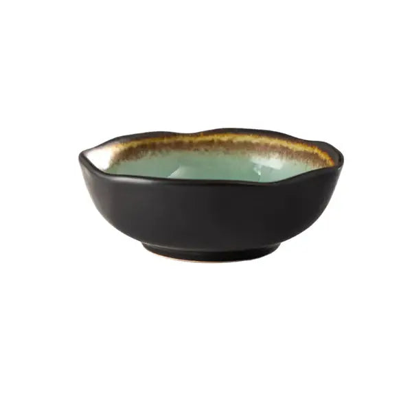 Midori Kanyu 4.75" Round Porcelain Shallow Bowl
