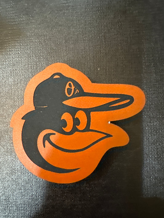 Leroy Magnets Orange Orioles Head