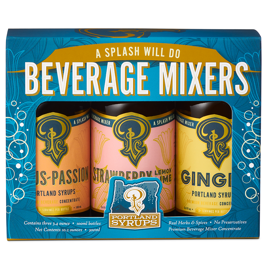 Portland Syrups |  Cocktail / Mocktail Mixers Blue Gift Set