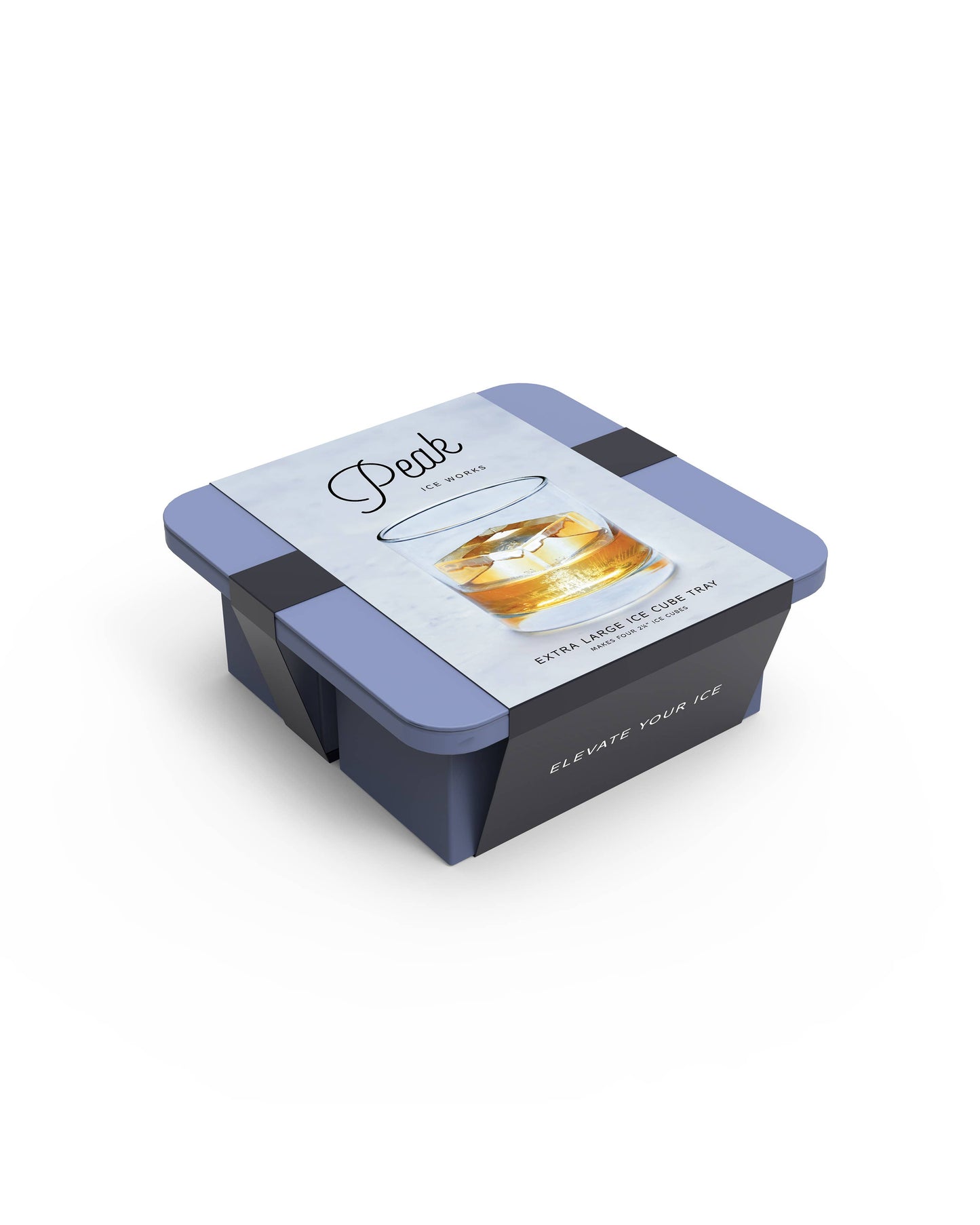 W&P - Extra Large Cocktail Cube Silicone Ice Tray: Charcoal