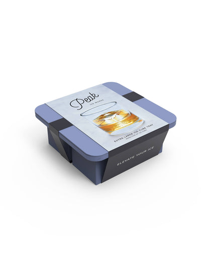 W&P - Extra Large Cocktail Cube Silicone Ice Tray: Charcoal