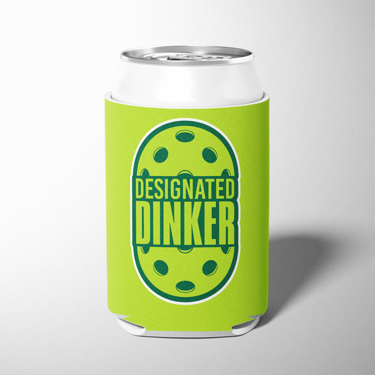 Barrel Down South - Designated Dinker Funny Pickleball Can Cooler