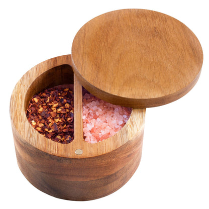 Rock & Branch® Acacia Duet Salt Cellar