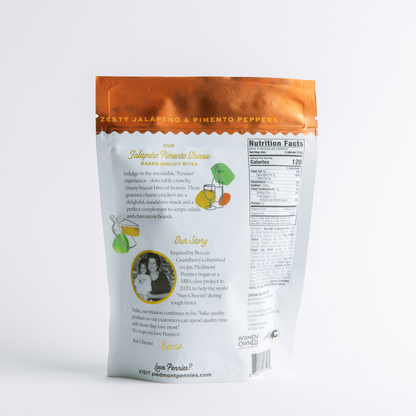 Piedmont Pennies - Medium Pouch, Jalapeño Pimento cheese crackers