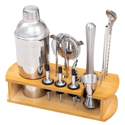 Stainless Steel Cocktail Shaker & Bartender Tool Set