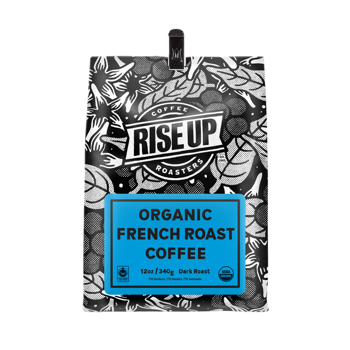 Organic French Roast: Whole Bean / 12oz