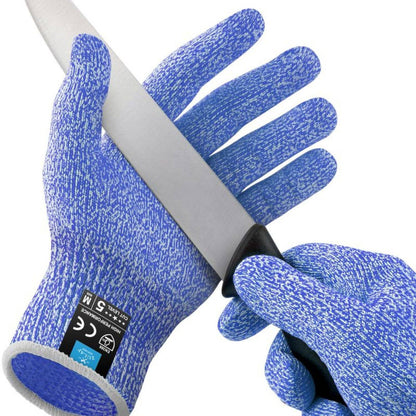 Zulay Kitchen - Cut Resistant Gloves Level 5 Protection - Medium: White