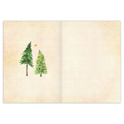 Between Two Pines Blank Card