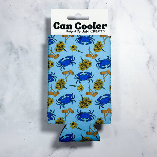 Jami Creates - Maryland Crab Feast Skinny Can Cooler Koozie