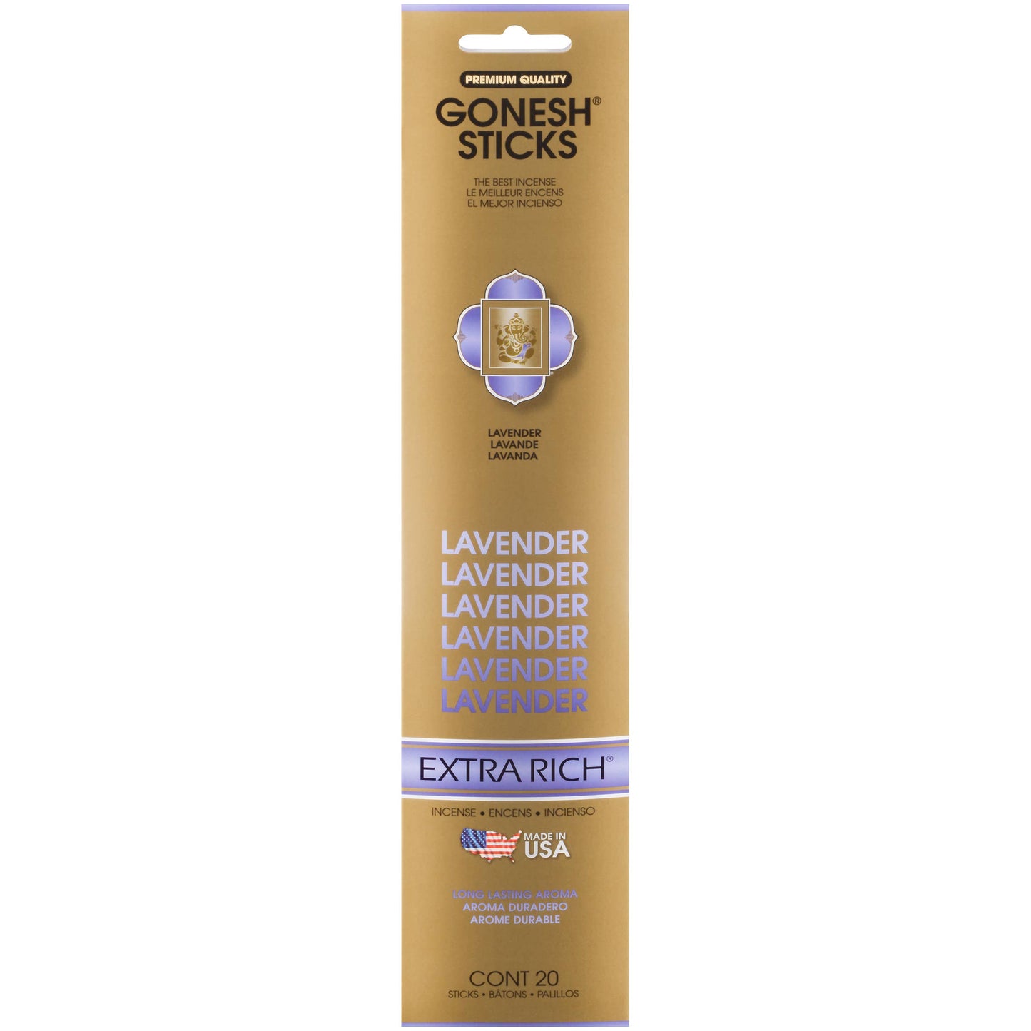 Incense Sticks: Gonesh Extra Rich Lavender