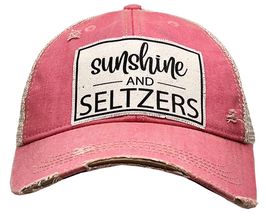 Vintage Life - Sunshine & Seltzers Women's Trucker Hat Baseball Cap