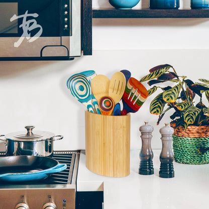 Totally Bamboo - Oval Utensil Holder