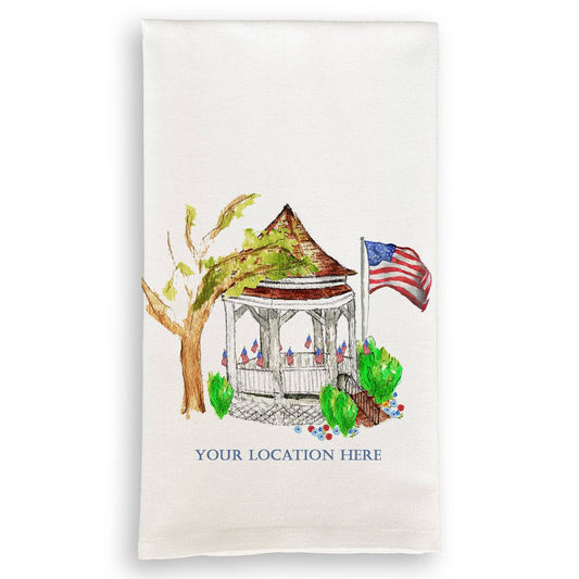Gazebo with American Flags Fell's Point