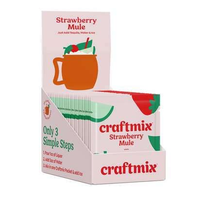Craftmix | Strawberry Mule Cocktail / Mocktail Mixer - Individuals