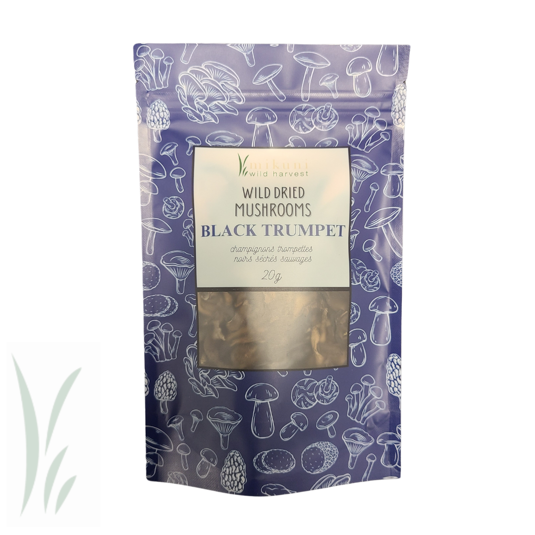 Dried Wild Black Trumpet Mushrooms / 20 g.