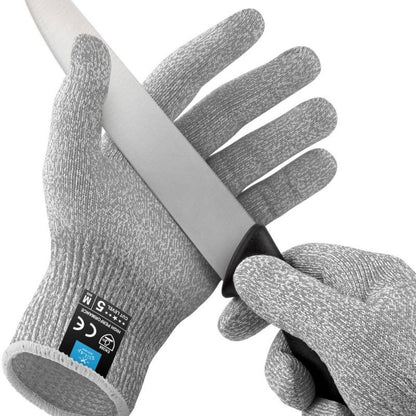 Zulay Kitchen - Cut Resistant Gloves Level 5 Protection - Medium: White