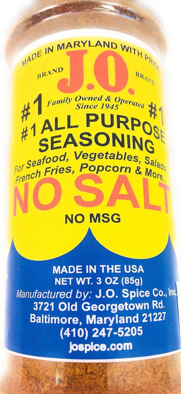 J.O. Seasoning - No. 1  NO SALT All Purpose Seafood Seasoning