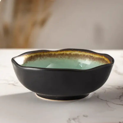 Midori Kanyu 4.75" Round Porcelain Shallow Bowl