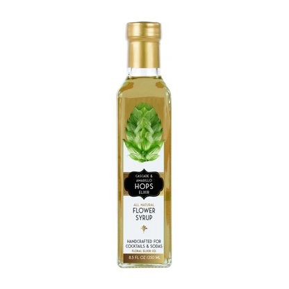 Floral Elixir Co. - Hops Elixir.
All Natural Cocktail & Soda Syrup.: Small - 2 oz/60mL