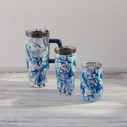 Kim Hovell Art - 16oz Wine Tumbler - Azul Oysters: Default Title