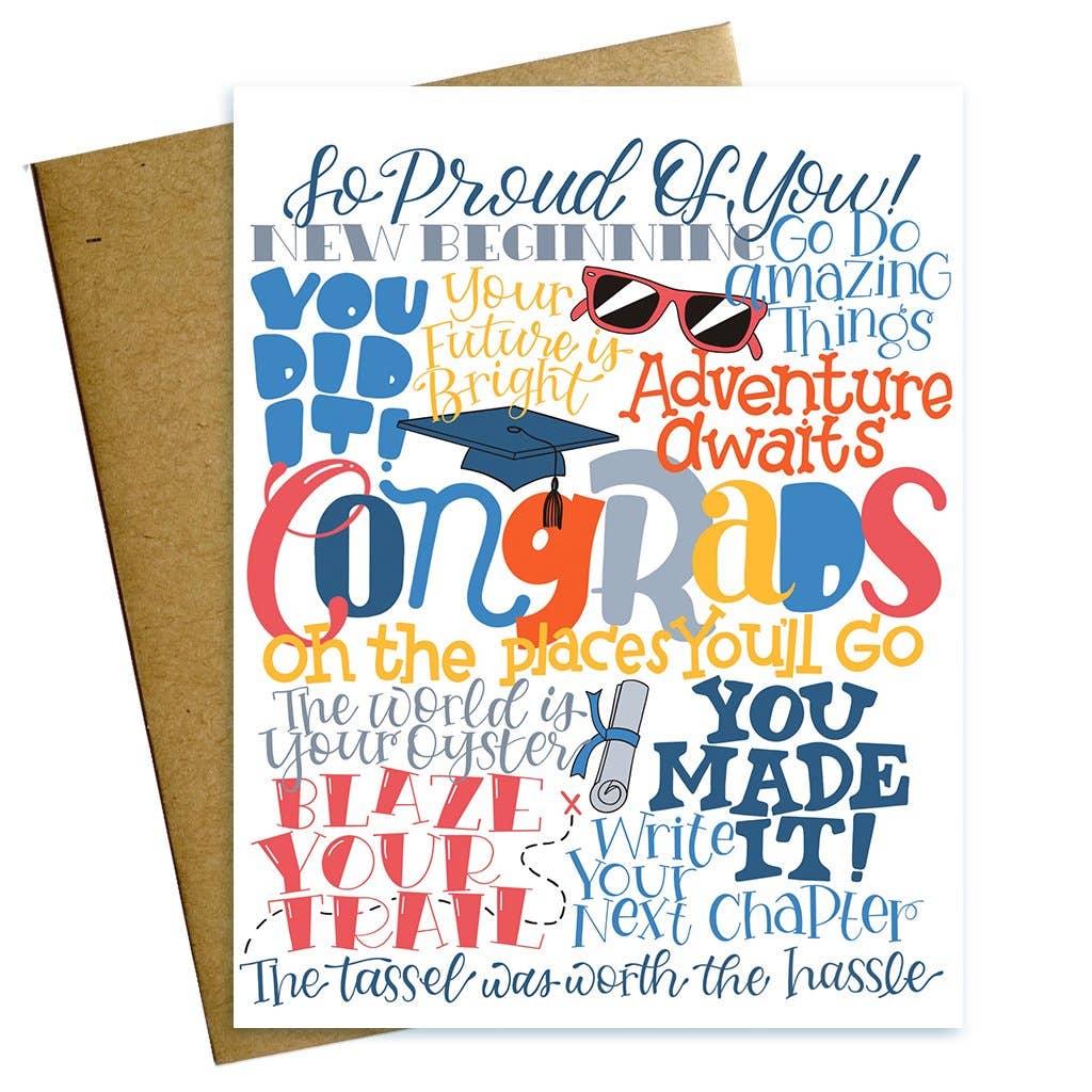 Maggie Moore Studio - Congrads Graduation Words Card