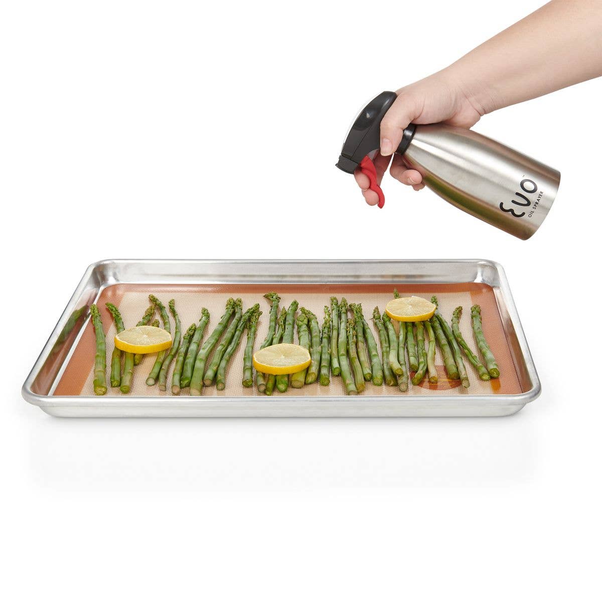 Evo Stainless Steel Oil Sprayer – 16oz Black
