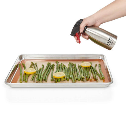 Evo Stainless Steel Oil Sprayer – 16oz Black