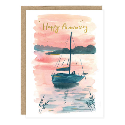 Sailboat Anniversary Card