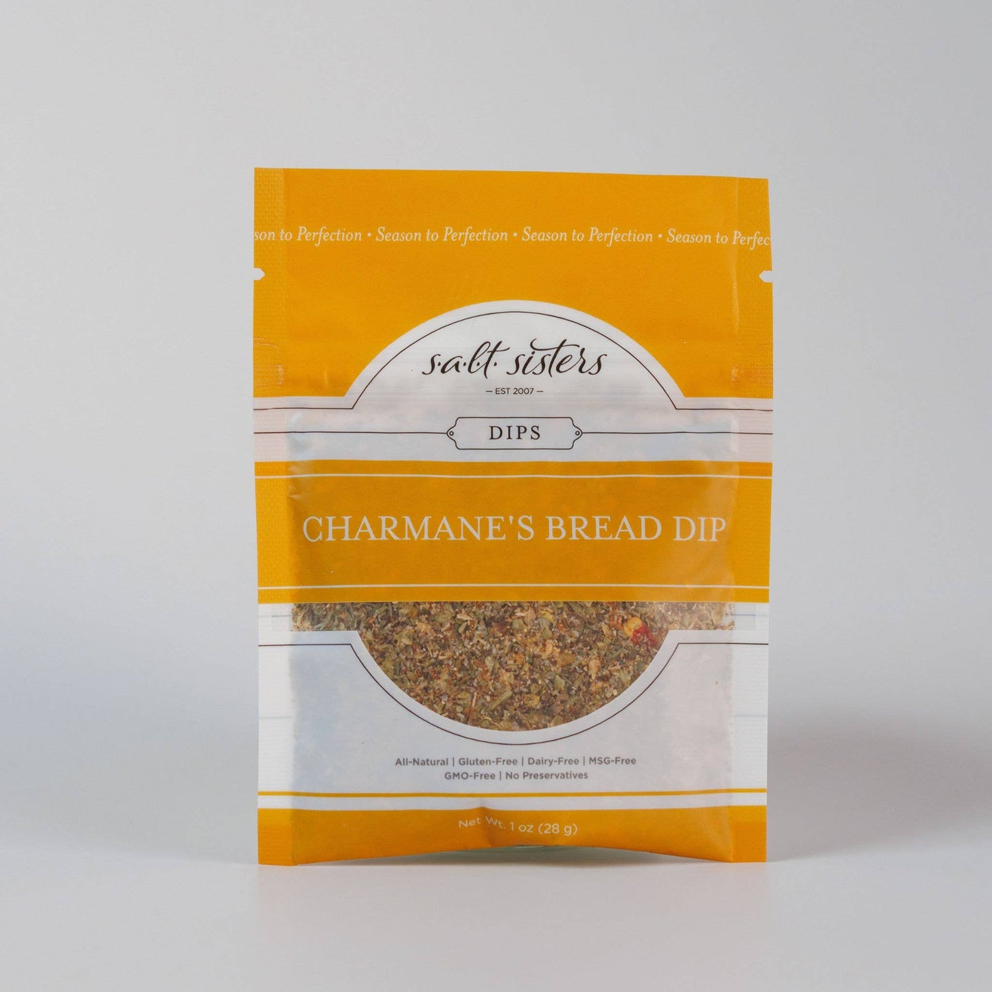 Salt Sisters - Dip Seasoning Mix - Charmane’s Bread Dip - Packaged Weights: 2 oz